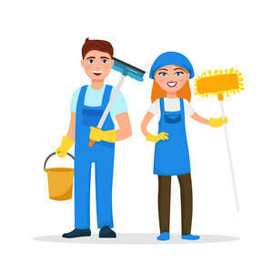可愛開朗保潔員 微笑服務，溫暖居家